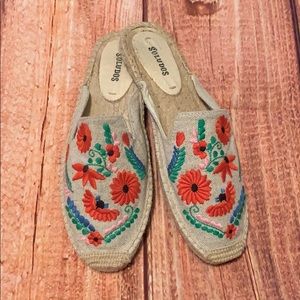 Soludos Ibiza Embroidered Floral Mule